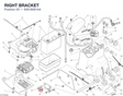 RIGHT BRACKET 83018081AA diagram position