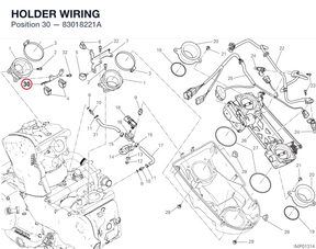 HOLDER WIRING 83018221A diagram position
