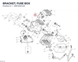 BRACKET, FUSE BOX 83018351AA diagram position