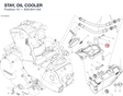 STAY, OIL COOLER 83018411AA diagram position