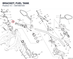 BRACKET, FUEL TANK 83018601DA diagram position