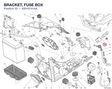 BRACKET, FUSE BOX 83018741AA diagram position