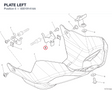 PLATE LEFT 83019141AA diagram position
