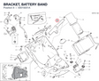 BRACKET, BATTERY BAND 83019201A diagram position