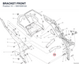 BRACKET FRONT 83019391AA diagram position
