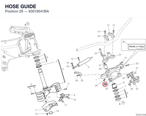 HOSE GUIDE 83019541BA diagram position