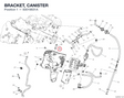 BRACKET, CANISTER 83019831A diagram position
