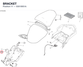 BRACKET 83019951A diagram position