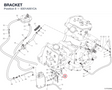 BRACKET 8301A061CA diagram position