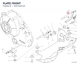 PLATE FRONT 8301A201AA diagram position