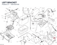 LEFT BRACKET 8301A241AA diagram position