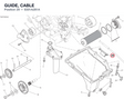 GUIDE, CABLE 8301A281A diagram position