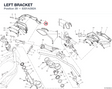 LEFT BRACKET 8301A392A diagram position