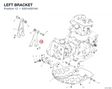 LEFT BRACKET 8301A501AA diagram position