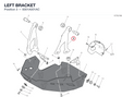 LEFT BRACKET 8301A501AC diagram position