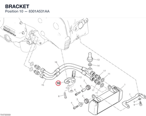 BRACKET 8301A531AA diagram position