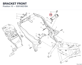 BRACKET FRONT 8301A621BA diagram position