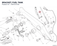 BRACKET, FUEL TANK 8301A721AA diagram position