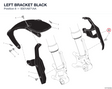 LEFT BRACKET BLACK 8301A871AA diagram position