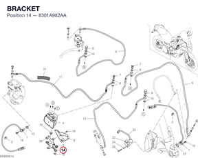 BRACKET 8301A982AA diagram position