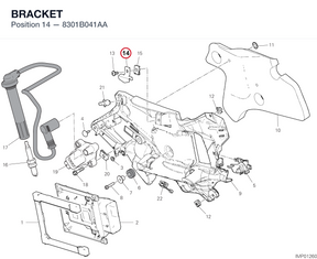 BRACKET 8301B041AA diagram position