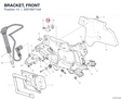 BRACKET, FRONT 8301B071AA diagram position