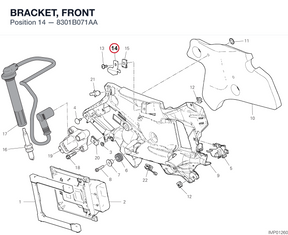 BRACKET, FRONT 8301B071AA diagram position