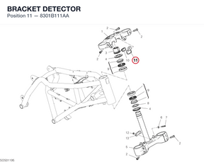 BRACKET DETECTOR 8301B111AA diagram position