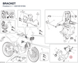 BRACKET 8301B191BA diagram position