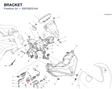 BRACKET 8301B231AA diagram position