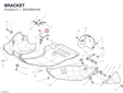 BRACKET 8301B901AA diagram position