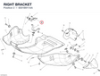 RIGHT BRACKET 8301B911AA diagram position