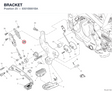 BRACKET 8301B991BA diagram position