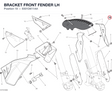 BRACKET FRONT FENDER LH 8301D611AA diagram position