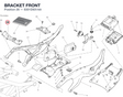 BRACKET FRONT 8301D931AA diagram position