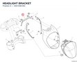 HEADLIGHT BRACKET 8301D961BA diagram position