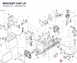 BRACKET CAP LH 8301E071AA diagram position