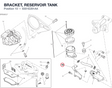 BRACKET, RESERVOIR TANK 8301E281AA diagram position