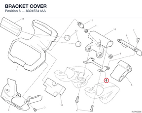 BRACKET COVER 8301E341AA diagram position
