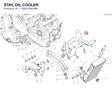 STAY, OIL COOLER 8301F081BA diagram position