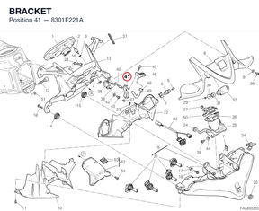BRACKET 8301F221A diagram position