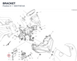 BRACKET 8301F461AA diagram position
