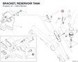 BRACKET, RESERVOIR TANK 8301F591AA diagram position