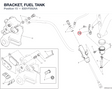 BRACKET, FUEL TANK 8301F592AA diagram position