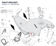 RIGHT BRACKET 8301G051AB diagram position