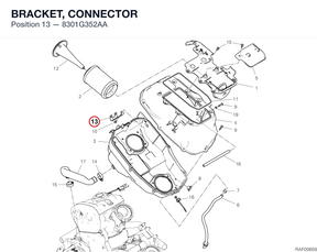 BRACKET, CONNECTOR 8301G352AA diagram position