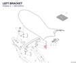 LEFT BRACKET 8301G381A diagram position
