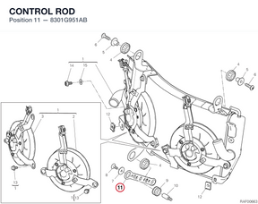 CONTROL ROD 8301G951AB diagram position