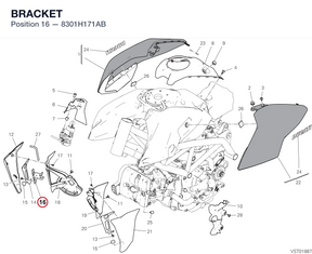 BRACKET 8301H171AB diagram position