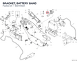 BRACKET, BATTERY BAND 8301H452A diagram position